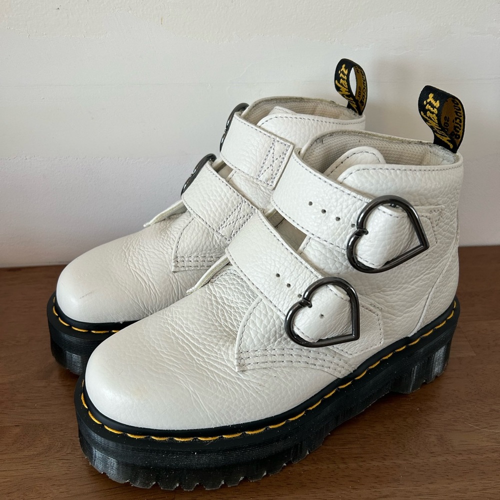 Dr. Marten boots with Heart Buckles
